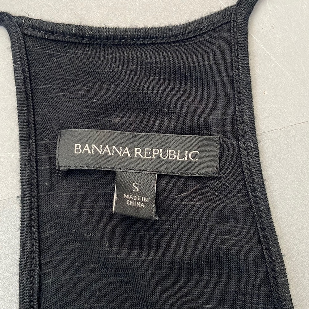 Banana Republic dress woman’s small black maxi spaghetti strap - Picture 5 of 5